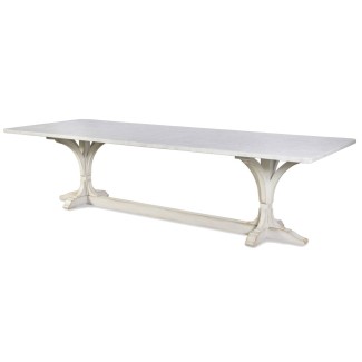 Lucca II 120" Dining Table - Stone Top