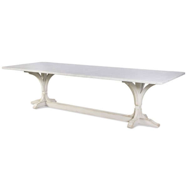 Lucca II 120" Dining Table - Stone Top