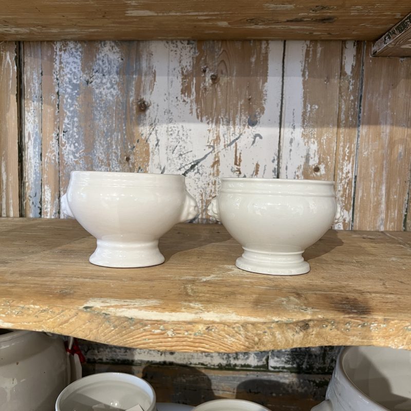 Pair of Small White Pillivuyt Porcelain Bowls - Image 2