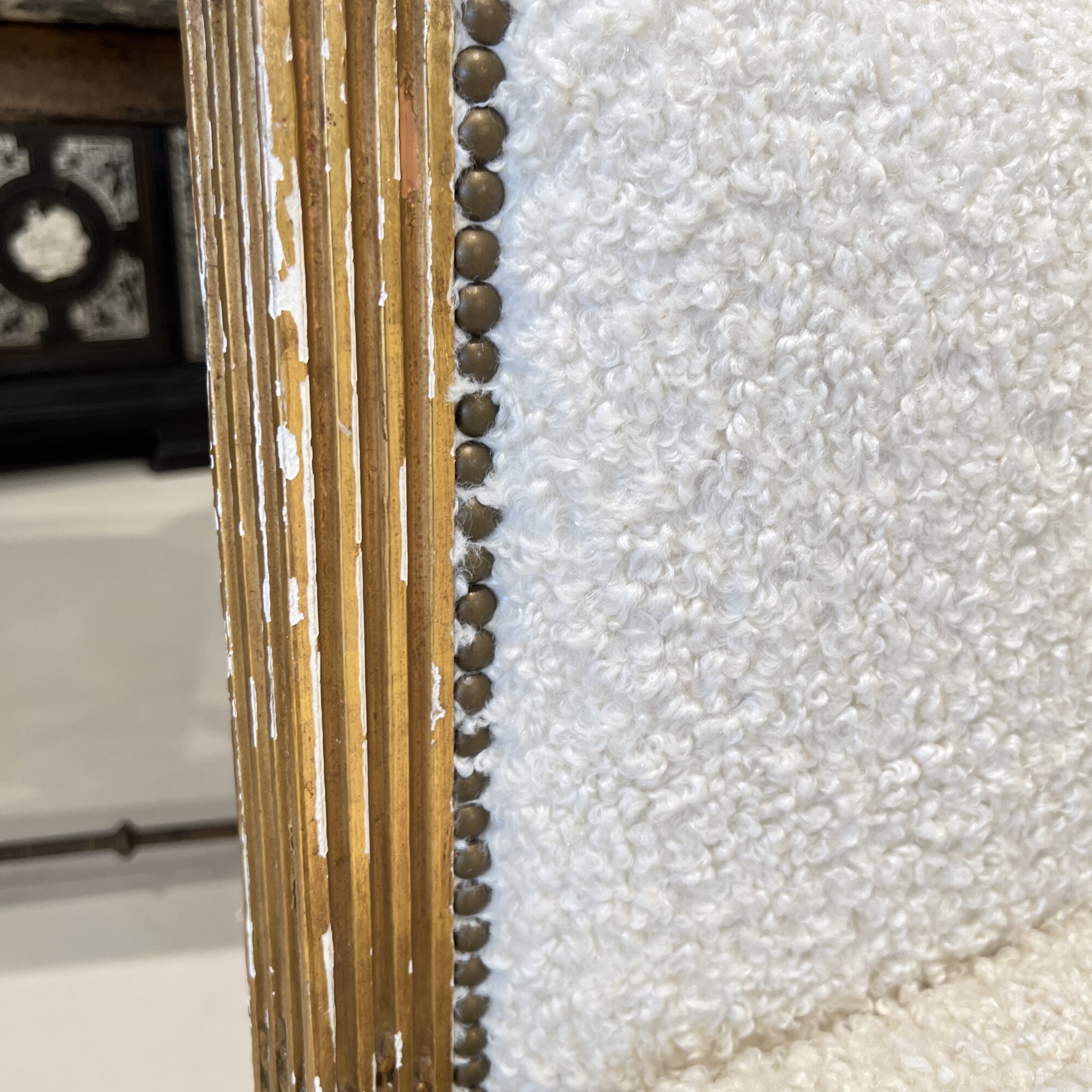 19th Century Louis XVI Gilded Daybed - Image 5