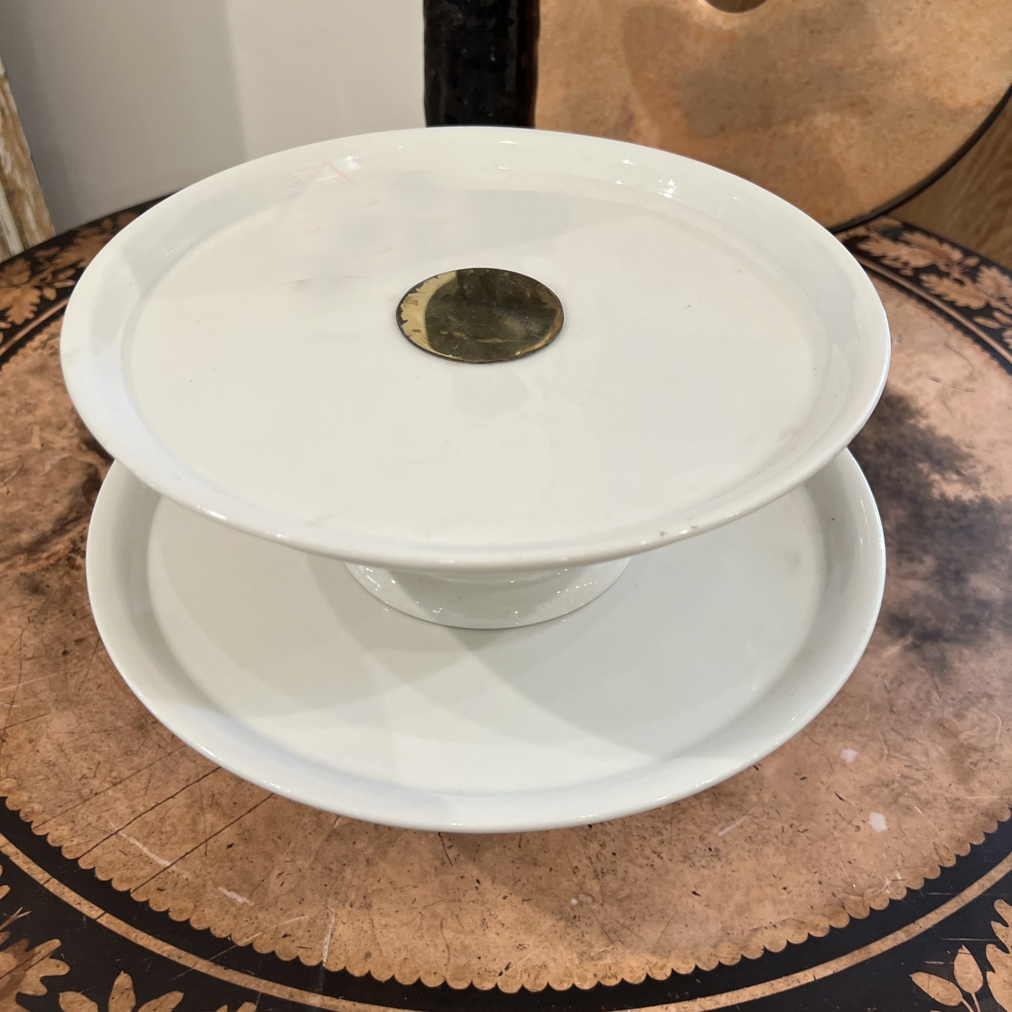 French Mid-Century Porcelain Cake Plates - Image 2