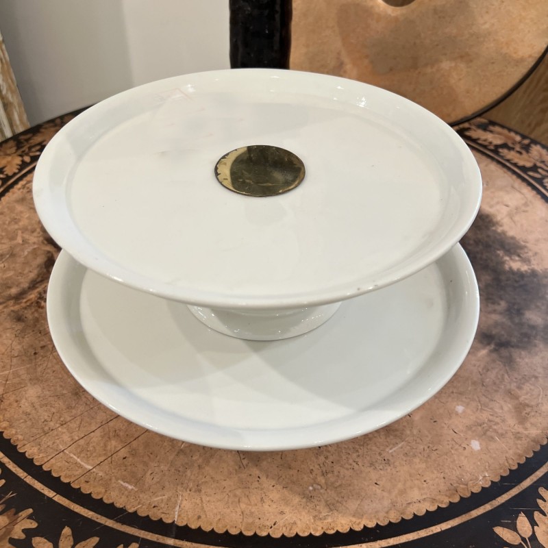 French Mid-Century Porcelain Cake Plates - Image 2