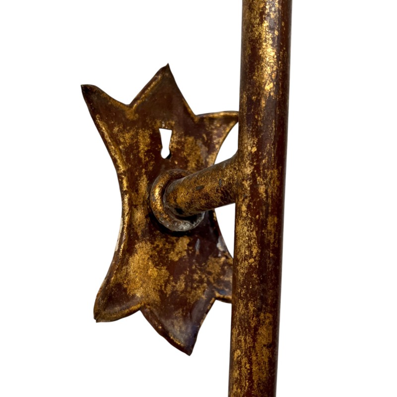 20th Century Pair of Italian Large Iron Sconces - Image 8