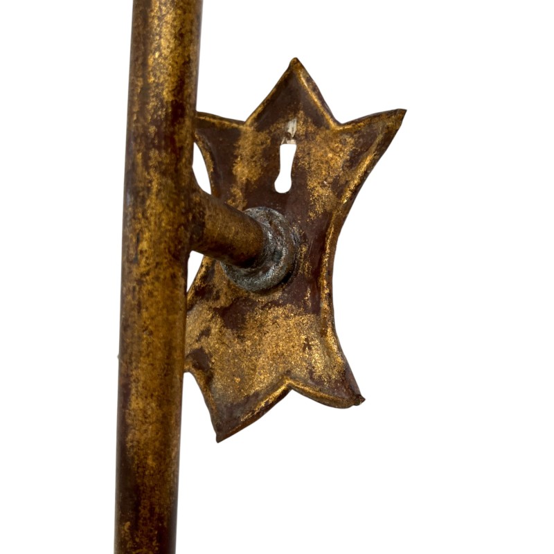 20th Century Pair of Italian Large Iron Sconces - Image 7