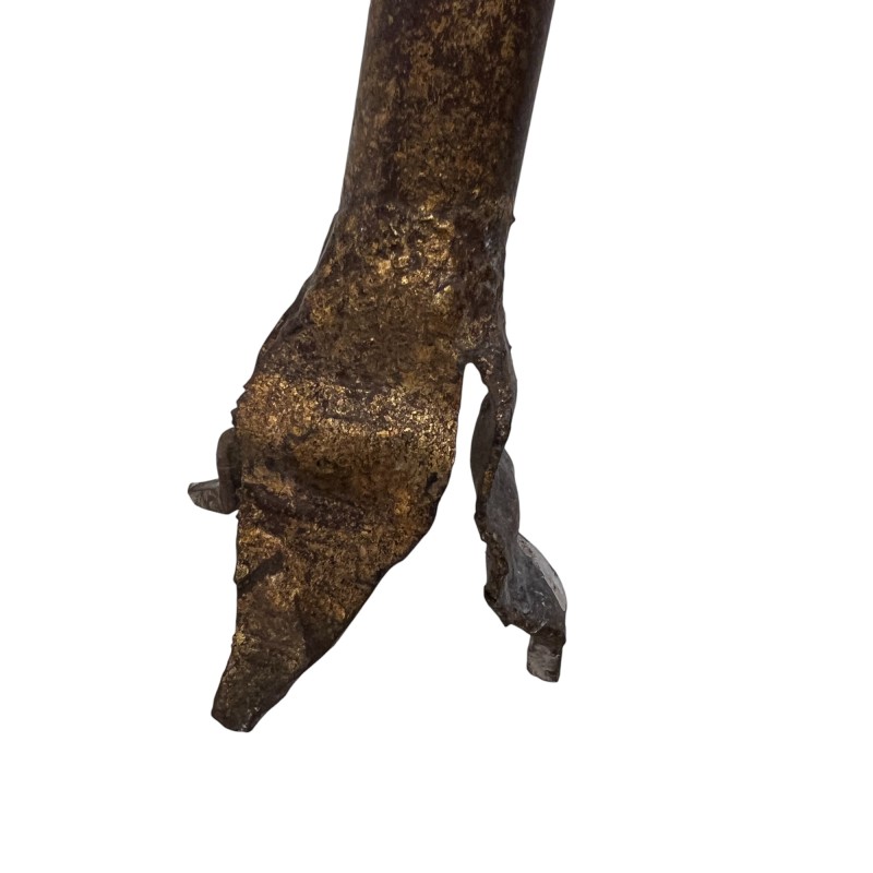 20th Century Pair of Italian Large Iron Sconces - Image 5
