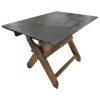 18th Century French Slate Top Trestle Table - Image 4
