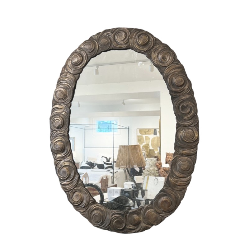 Late 18th/Early 19th Century Tole Cloud Mirror