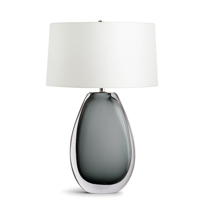 Smokey Teardrrop Table Lamp