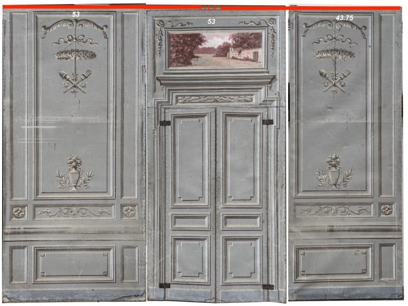 18th Century French Set of 6 Louis XVI Canvas Theater Panels - Image 5
