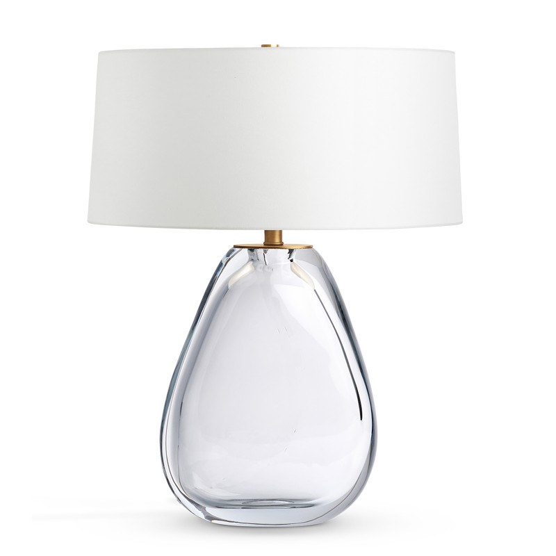 Clear Teardrop Table Lamp