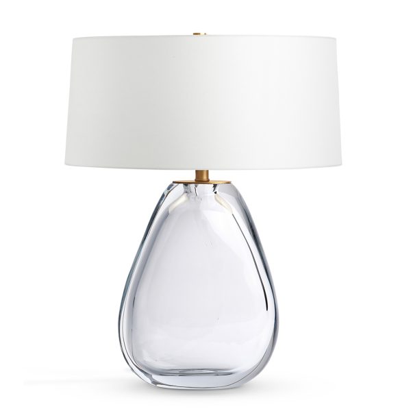 Clear Teardrop Table Lamp