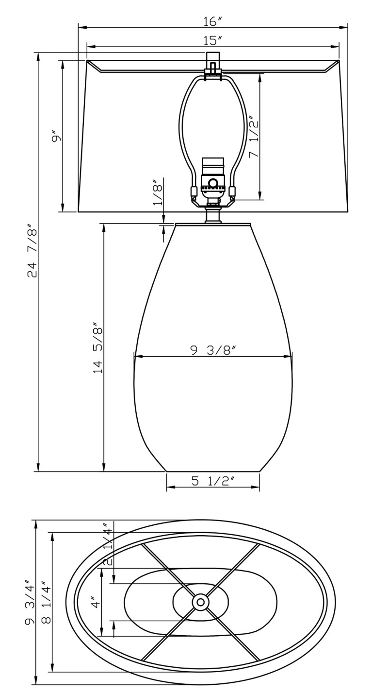 Clear Teardrop Table Lamp - Image 5