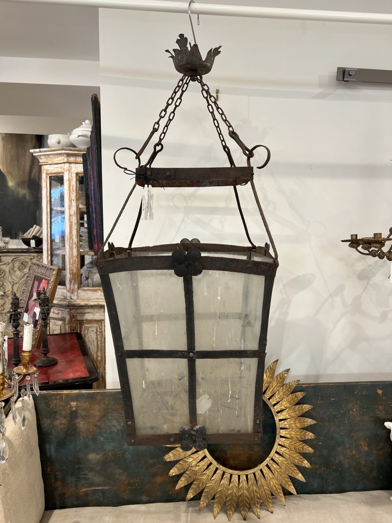 18th-19th Century Italian Large Iron Lantern from Racconigi - Image 2