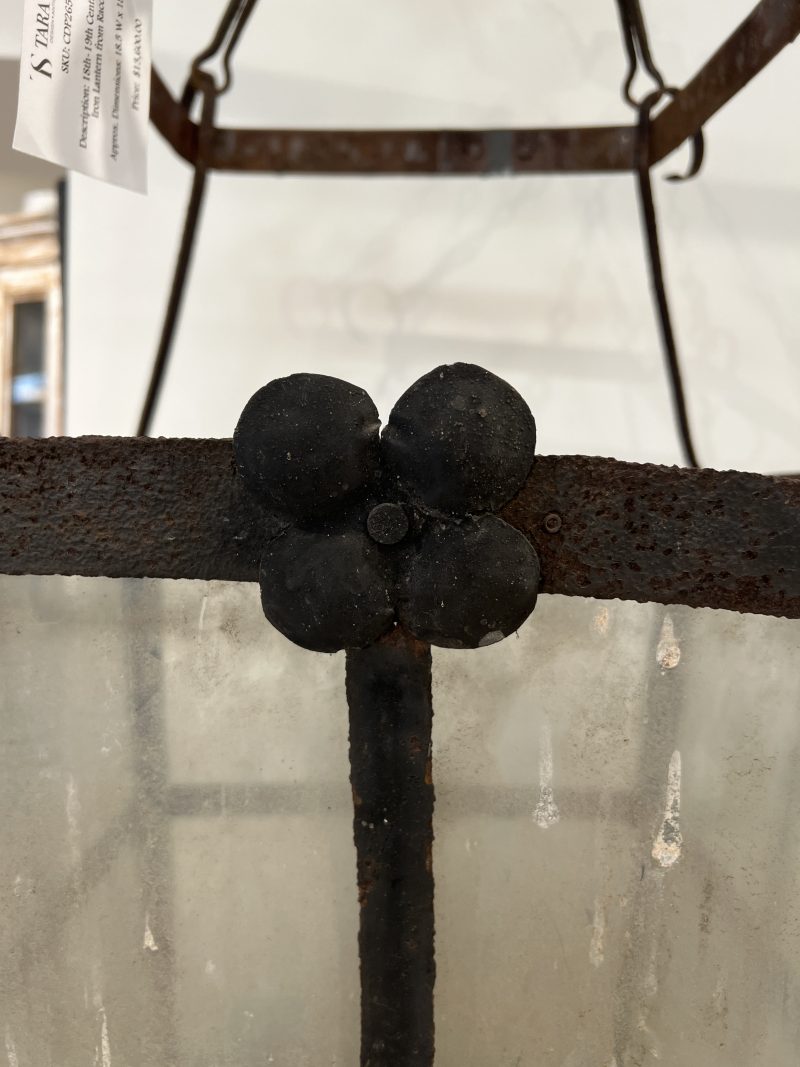 18th-19th Century Italian Large Iron Lantern from Racconigi - Image 4