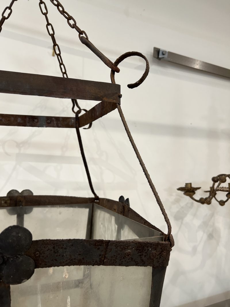 18th-19th Century Italian Large Iron Lantern from Racconigi - Image 3
