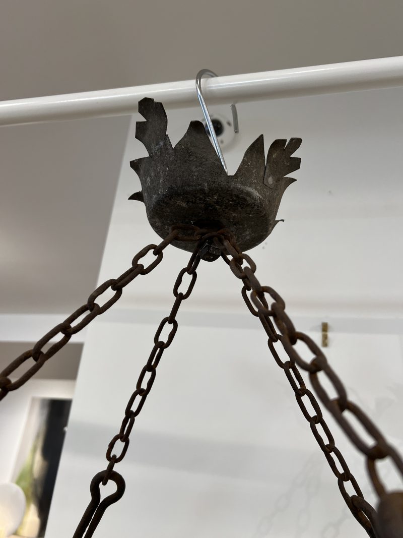 18th-19th Century Italian Large Iron Lantern from Racconigi - Image 6