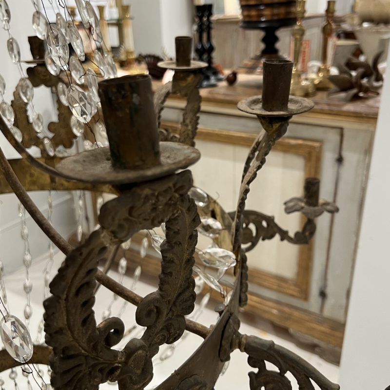 French 19th Century Empire Chandelier - Image 8