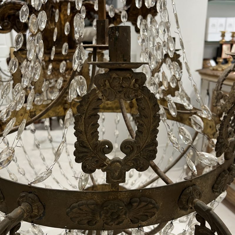 French 19th Century Empire Chandelier - Image 9