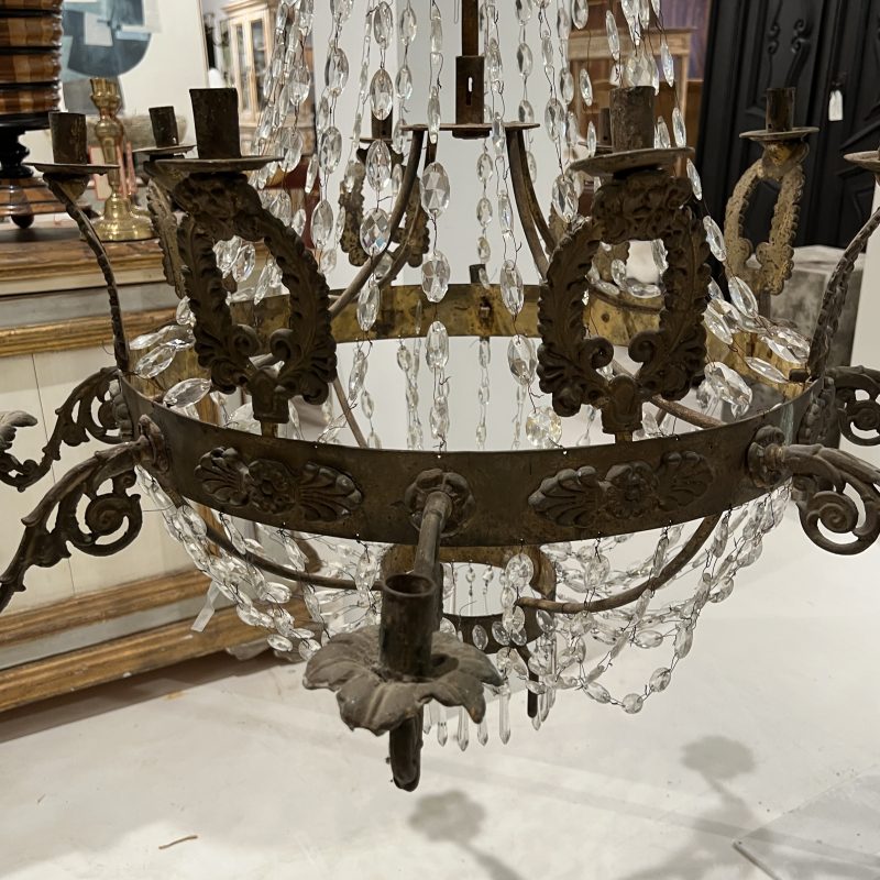 French 19th Century Empire Chandelier - Image 10