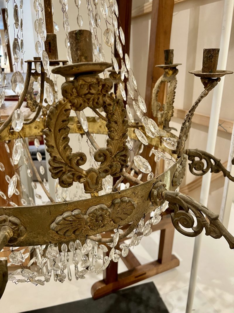French 19th Century Empire Chandelier - Image 3