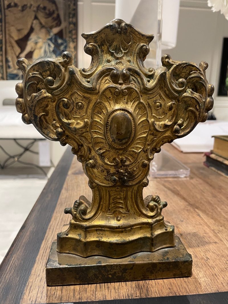 18c Italian Gilt Tole Altar Port de Palma - Image 2