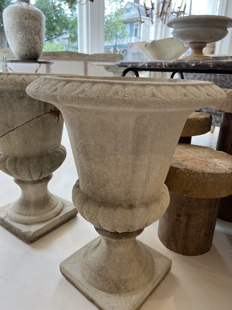 Pair of Concrete Urns - Image 5