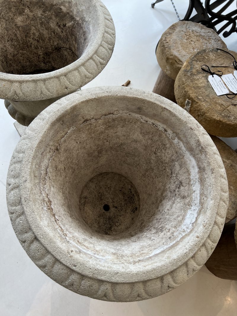 Pair of Concrete Urns - Image 7