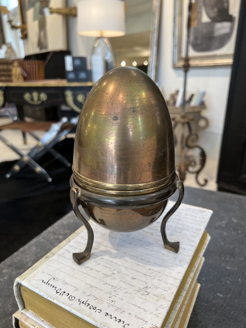 Brass Egg on Stand - Image 3