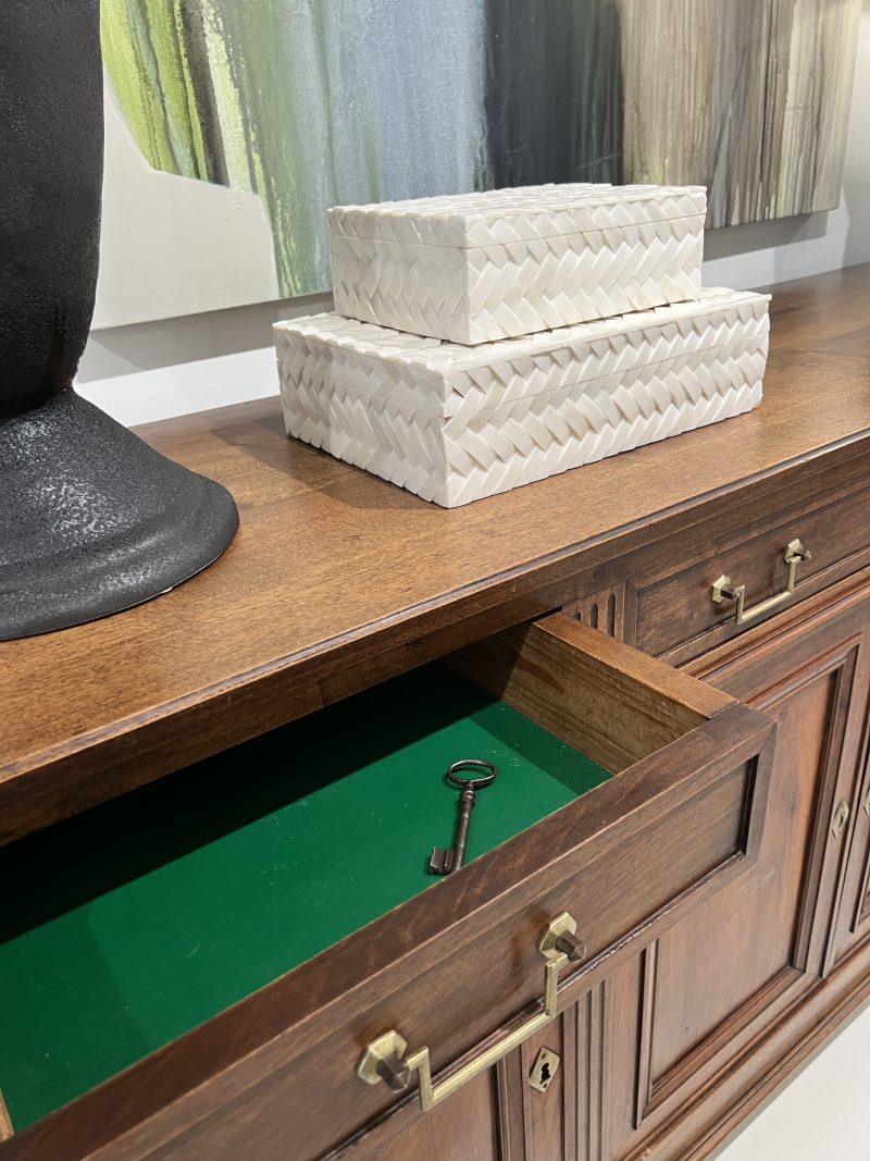 French Louis XVI Style Enfilade in Walnut - Image 16