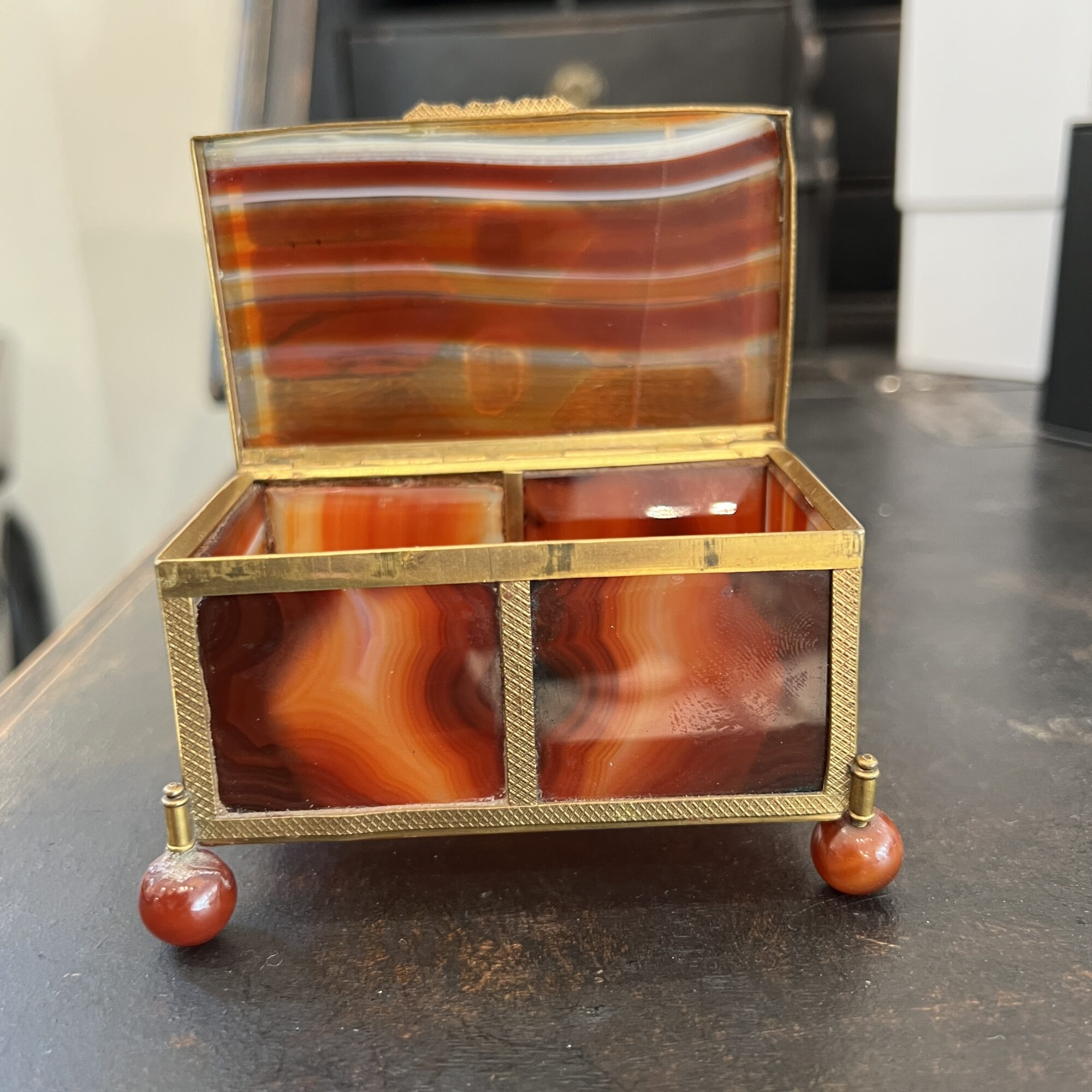Antique Austro Hungarian Agate Vanity Box - Image 7