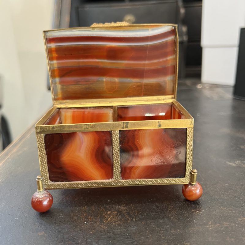 Antique Austro Hungarian Agate Vanity Box - Image 7