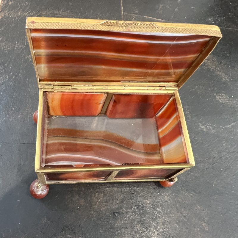 Antique Austro Hungarian Agate Vanity Box - Image 8