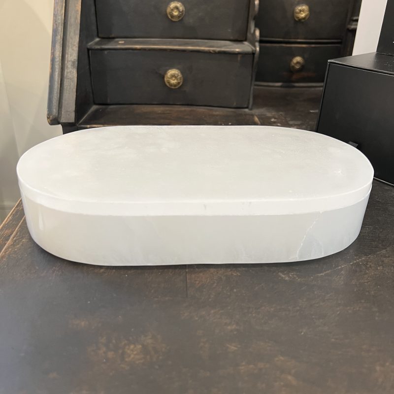 Large Alabaster Oval Box - Image 3