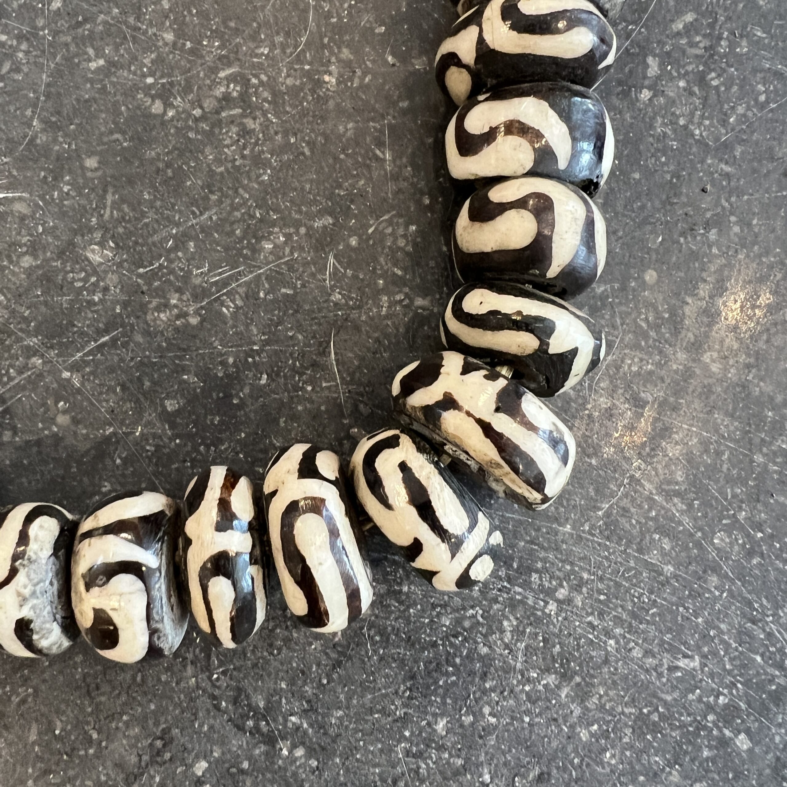 Black & White Bone Beads - Image 5