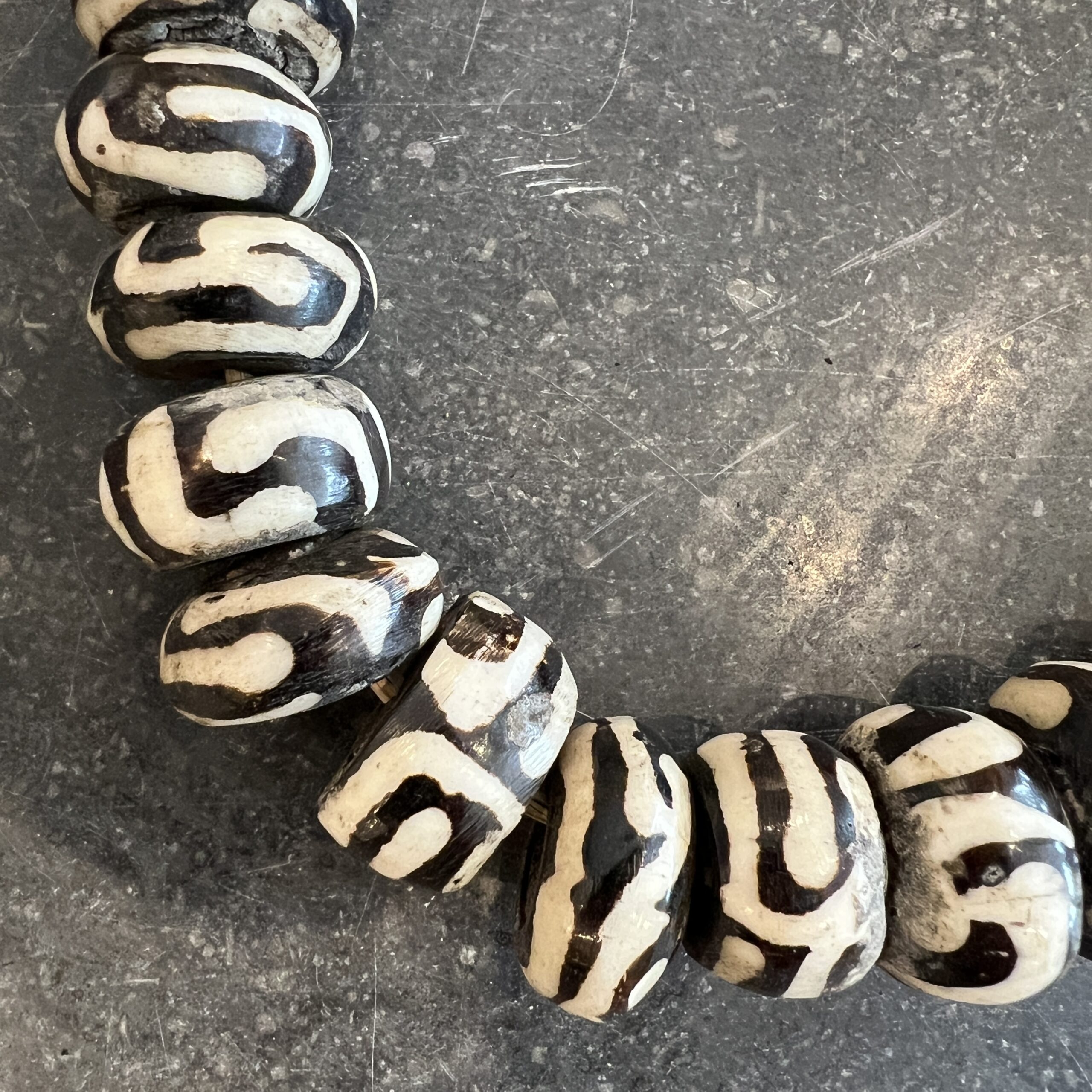 Black & White Bone Beads - Image 7