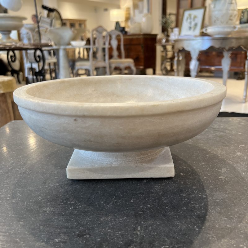 Large Marble Bowl on Stand - Image 8