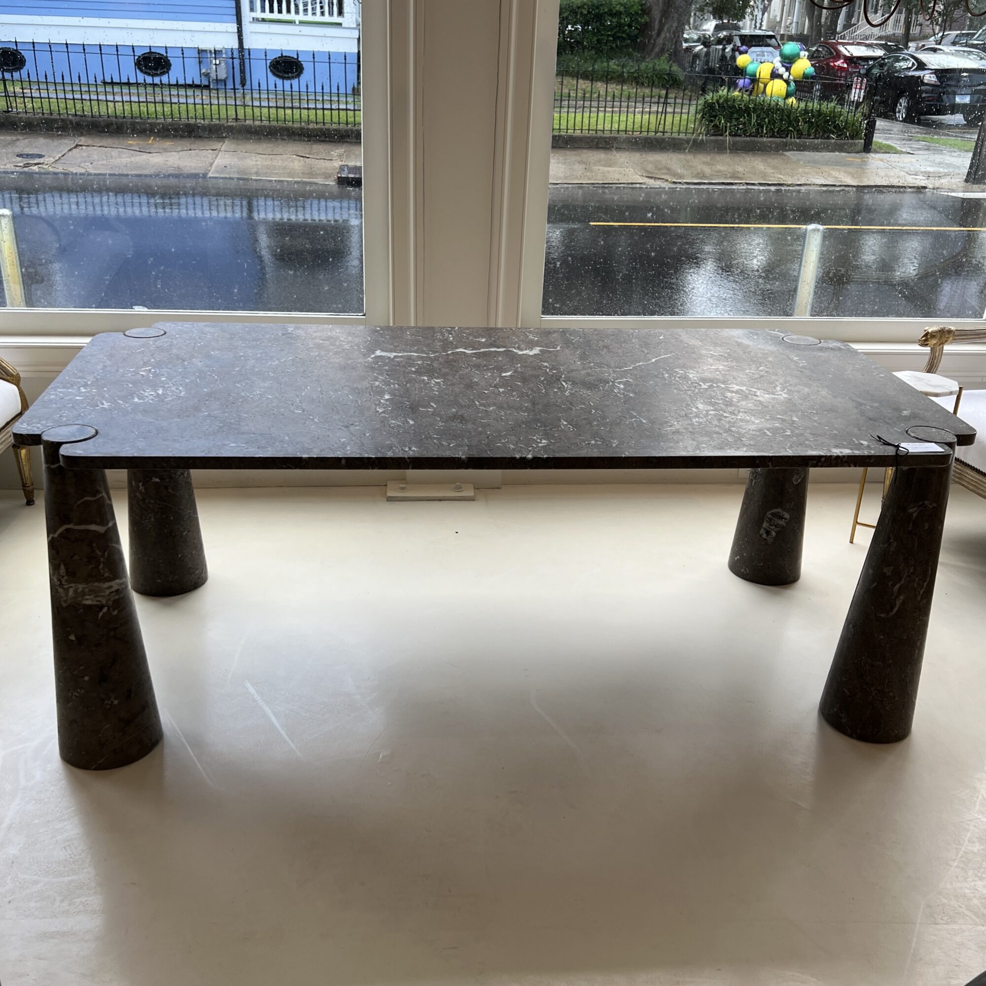 Mid-Century Mangiarotti Marble Dining Room Table - Image 2