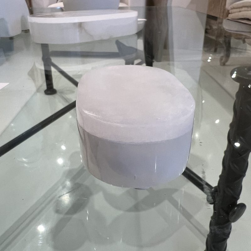 Small Alabaster Oval Box - Image 5