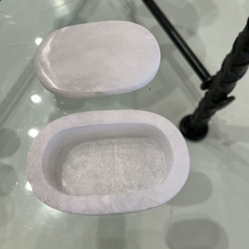 Small Alabaster Oval Box - Image 7