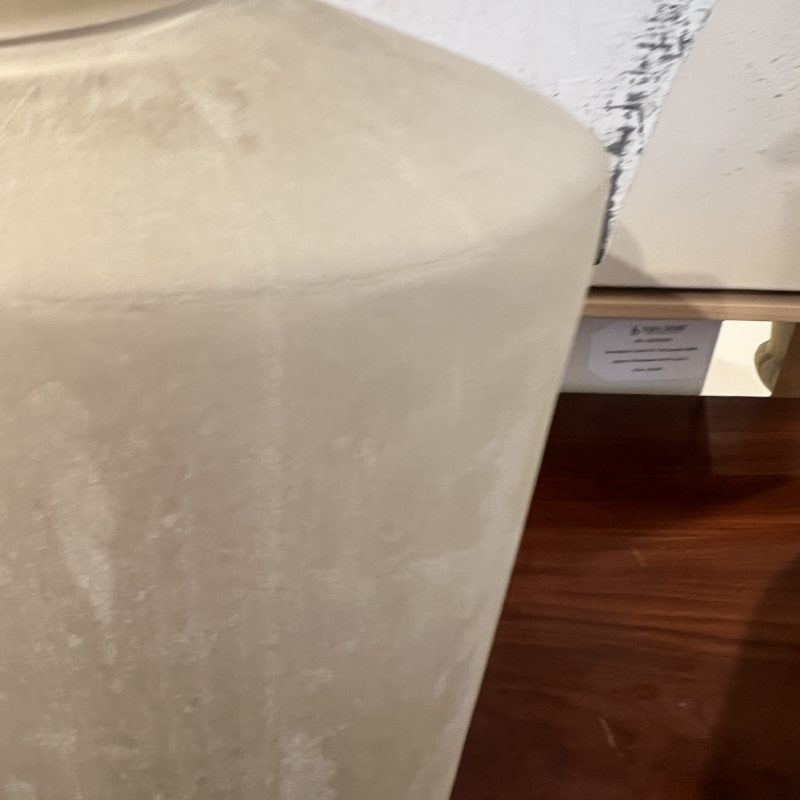 Round Hand Cut Frosted Glass Vessel - Large - Image 4
