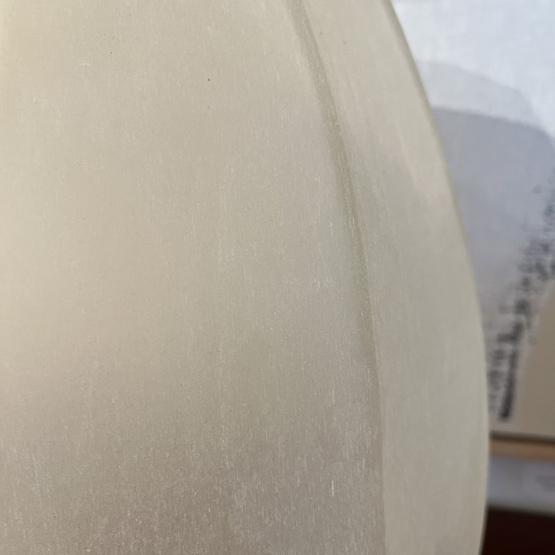 Hand Cut Frosted Glass Vessel - Image 4