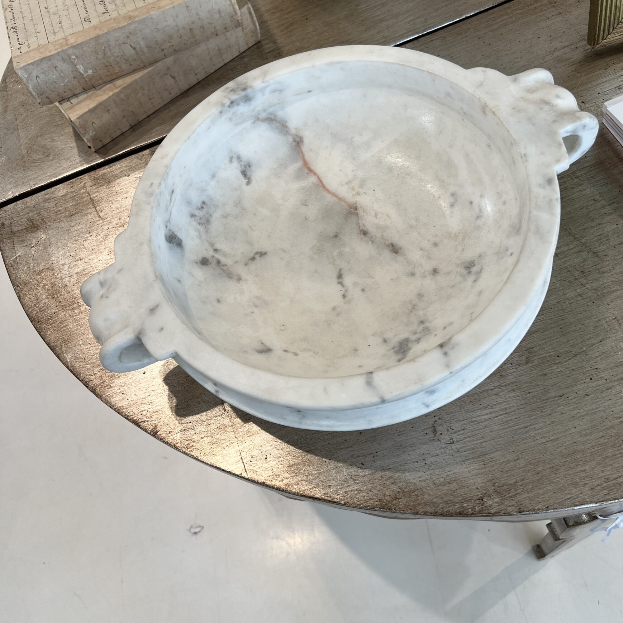 Marble Bowl with Handles - Image 2