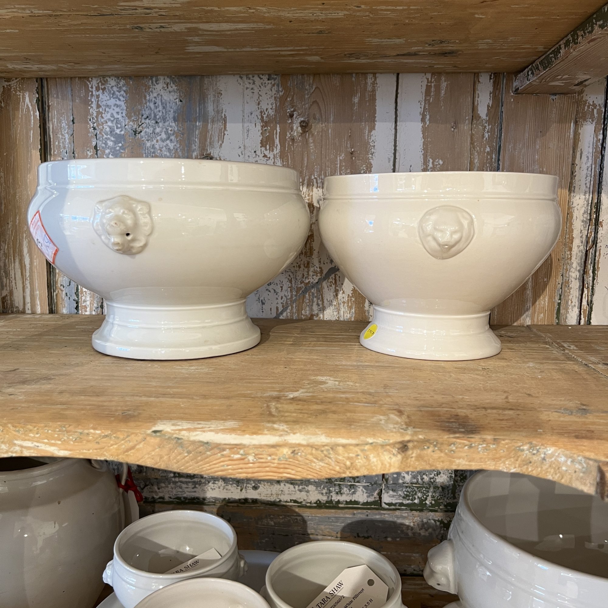 Pair of White Pillivuyt Porcelain Bowls - Image 2