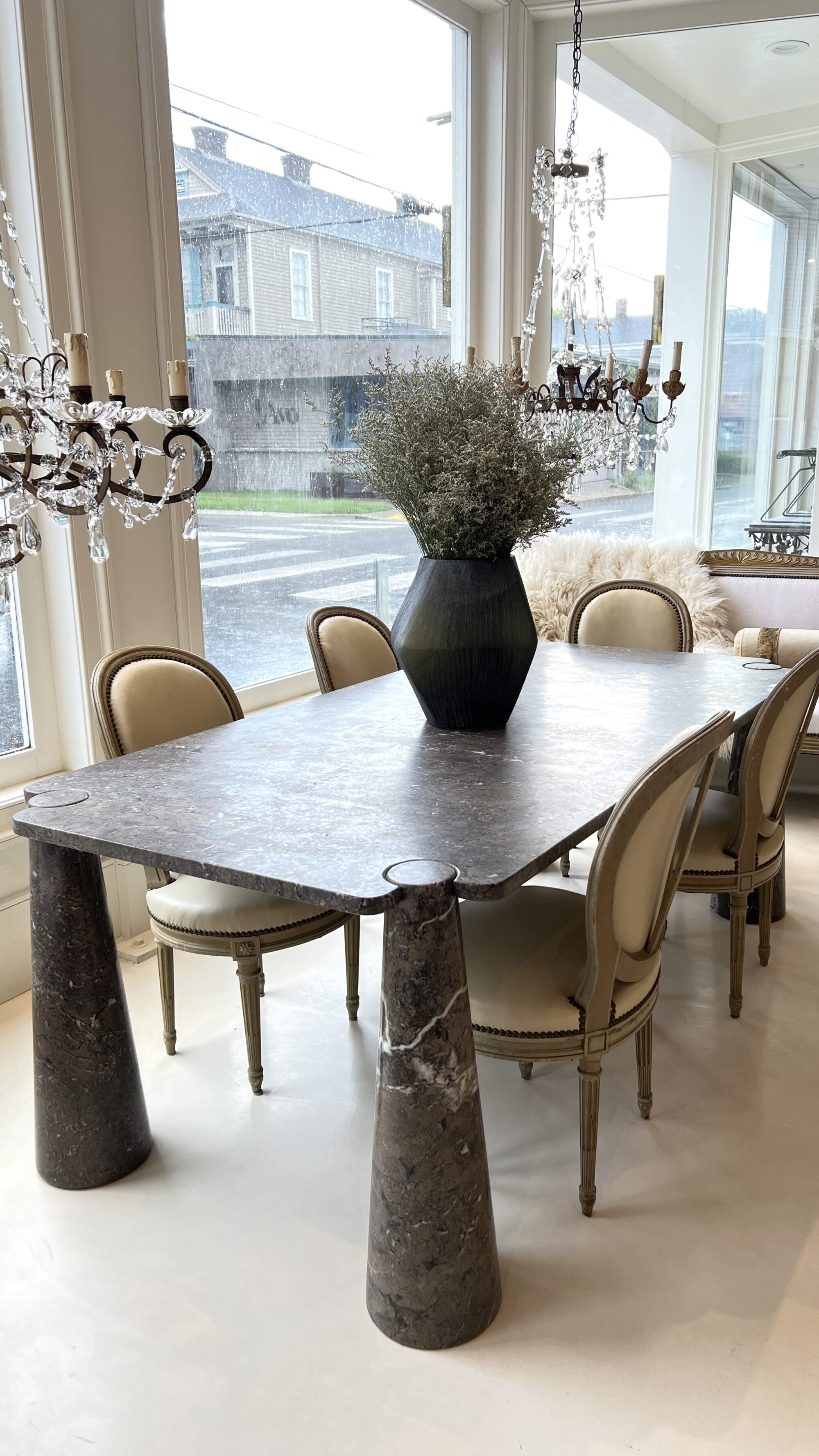 Mid-Century Mangiarotti Marble Dining Room Table - Image 13