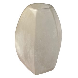 Hand Cut Frosted Glass Vessel