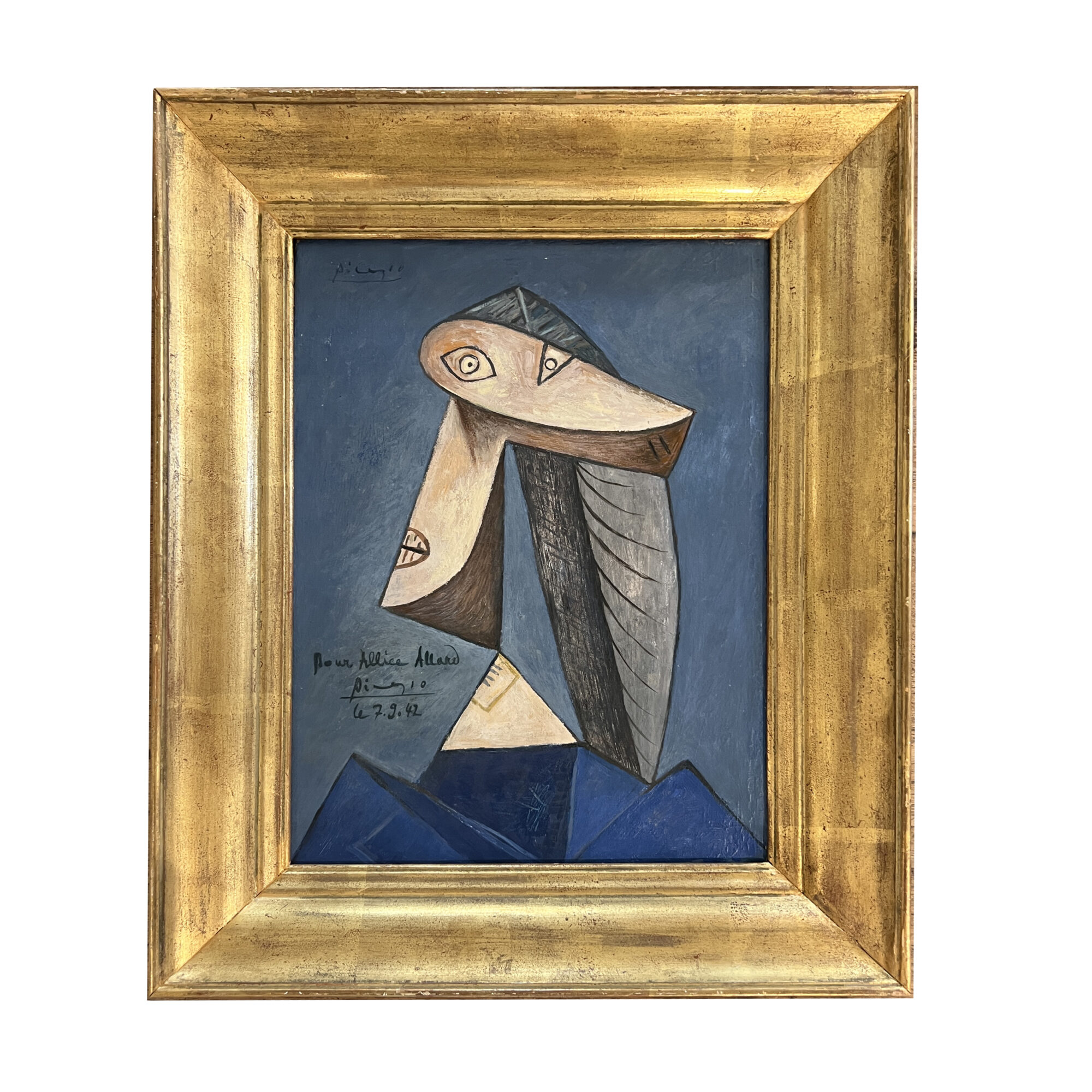 Picasso Oil & Mix Media on Canvas with Certificate of Authenticity