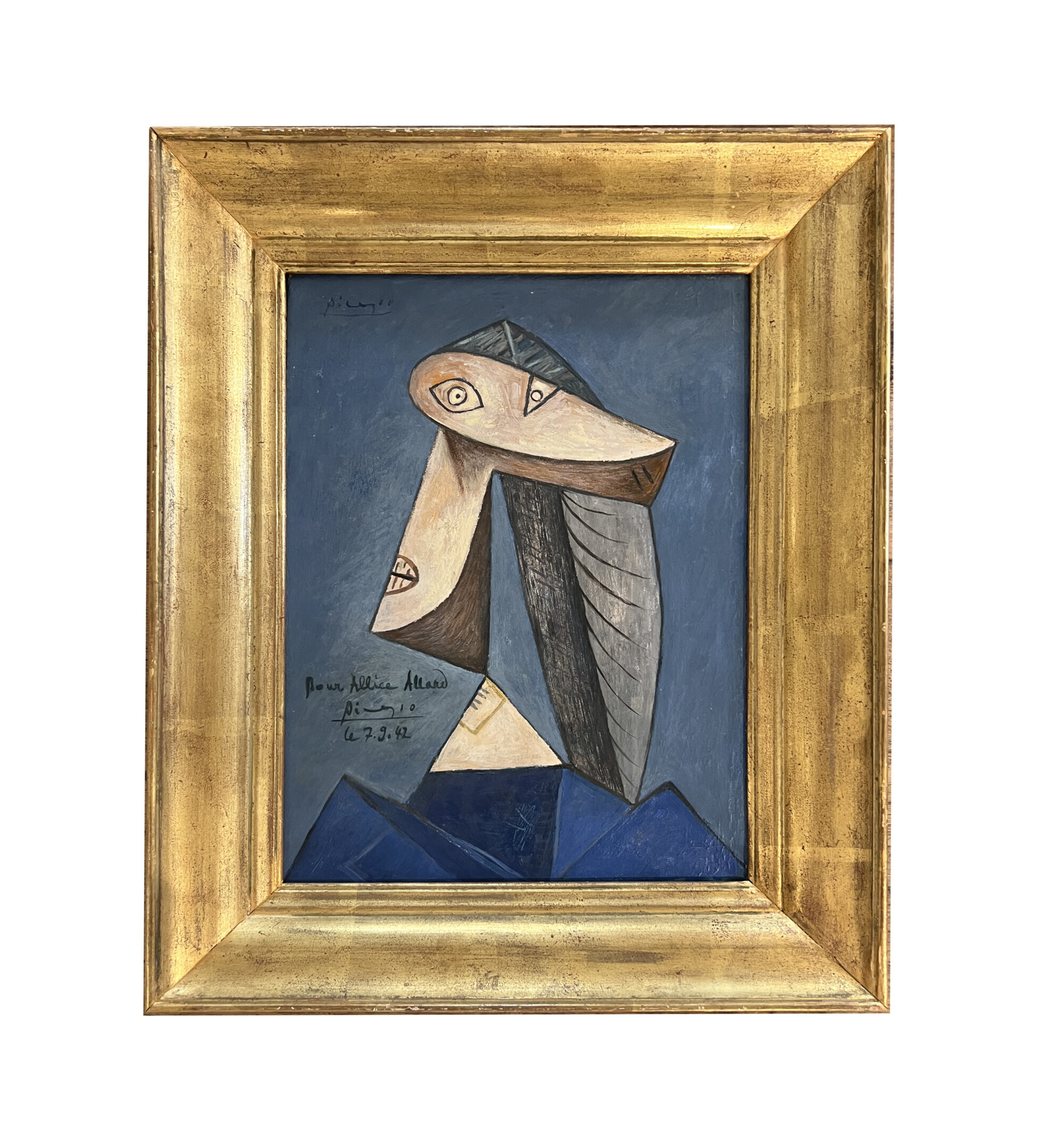 Picasso Oil & Mix Media on Canvas with Certificate of Authenticity
