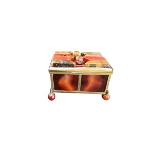 Antique Austro Hungarian Agate Vanity Box