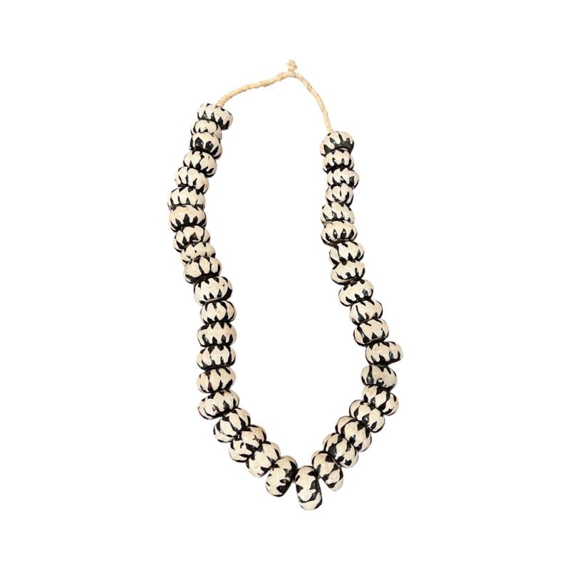 Black & White Bone Beads
