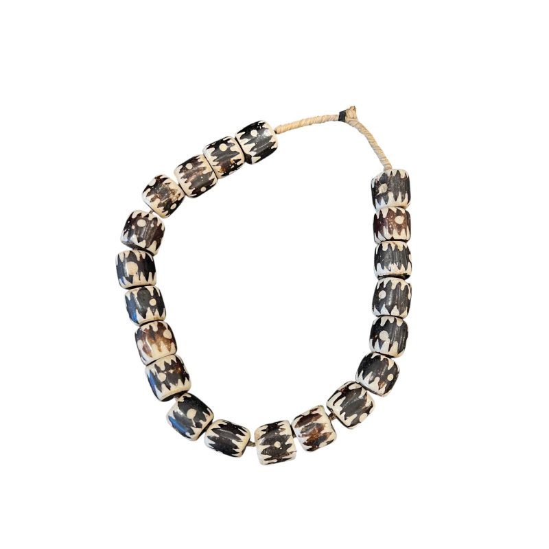 Black & White Bone Beads